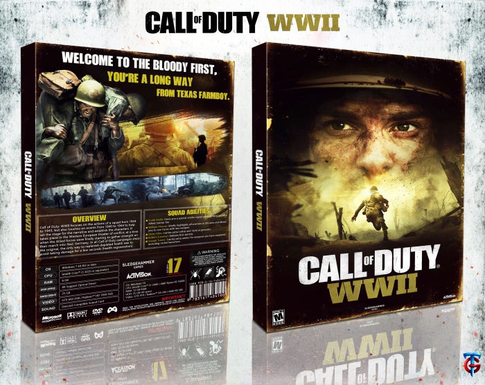 Cover art for Call of Duty: WWII (Xbox One) database containing game  description & game shots, credits, g…