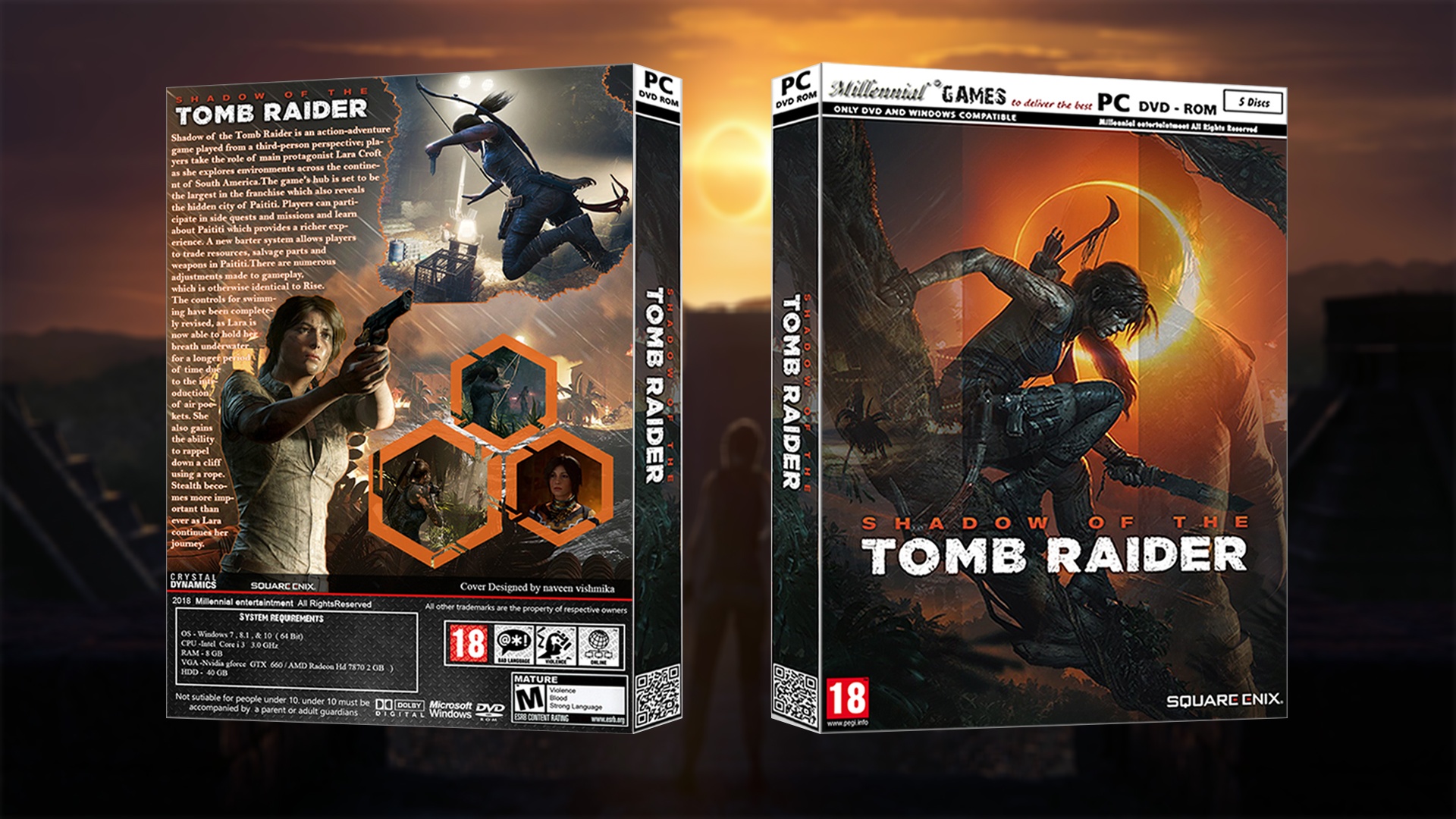 Shadow of the Tomb Raider box cover