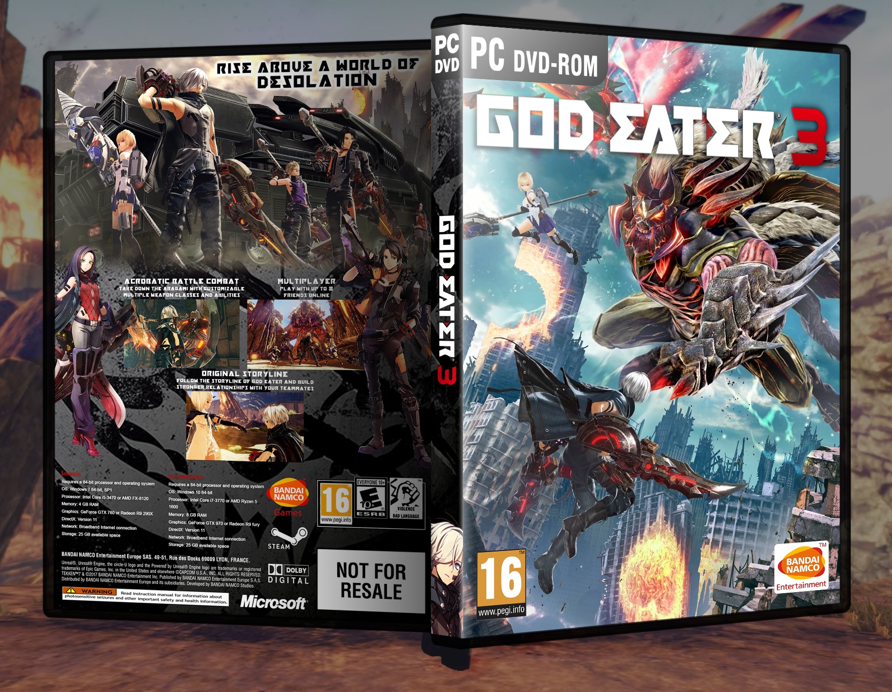 God Eater 3 box cover