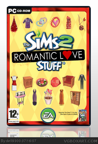 The Sims 2 Romantic Love Stuff box cover