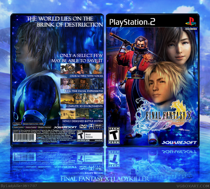 Final Fantasy X Playstation 2 Box Art Cover By Ladykiller