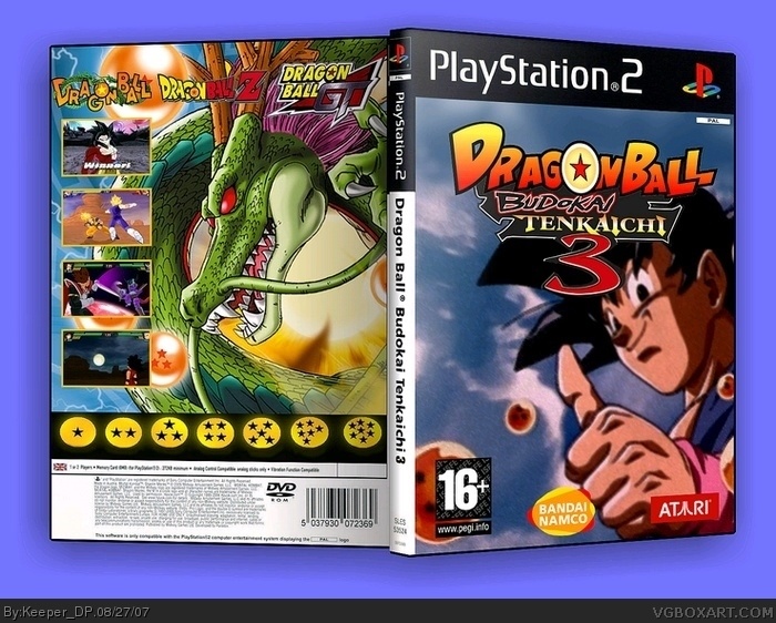 Dragon Ball Budokai Tenkaichi 3 Playstation 2 Box Art Cover By Keeper Dp