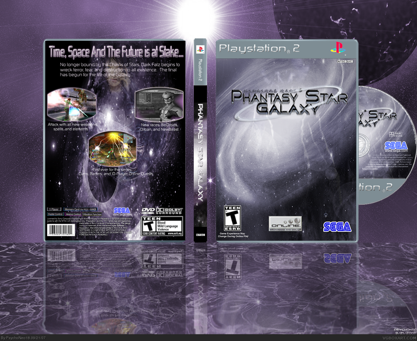 Phantasy Star Galaxy box cover