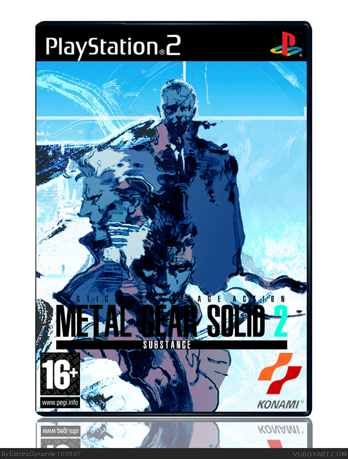 PlayStation 2. Metal Gear Solid 2: Substance. →. ←. 2. Box Cover. 