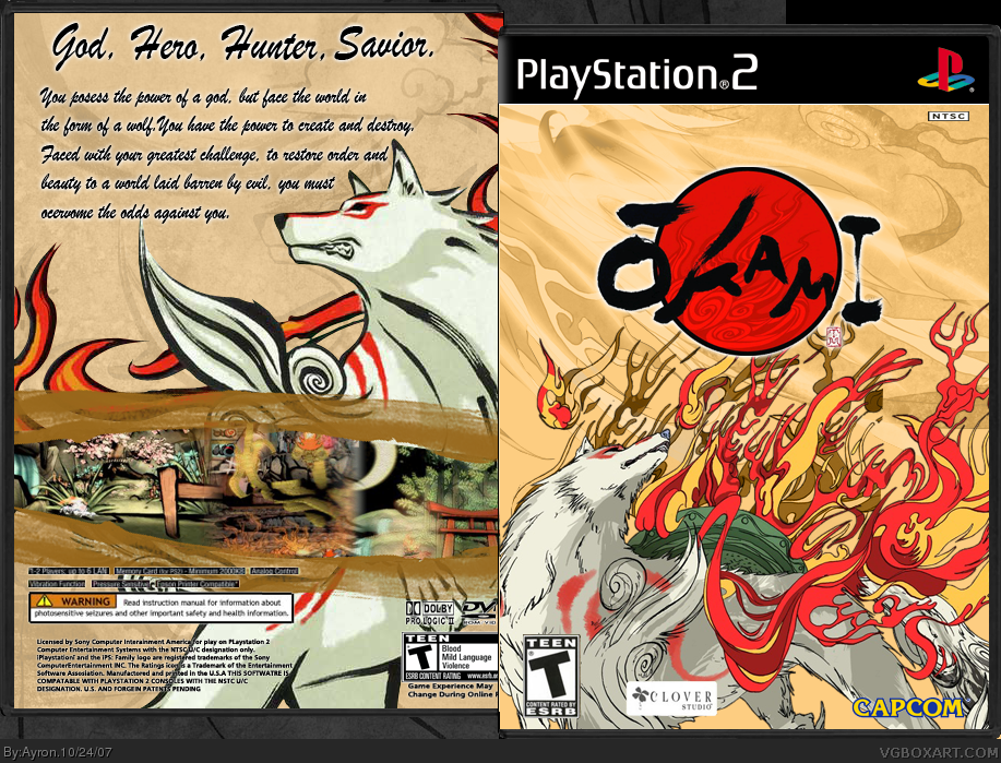 Viewing Full Size Okami Box Cover