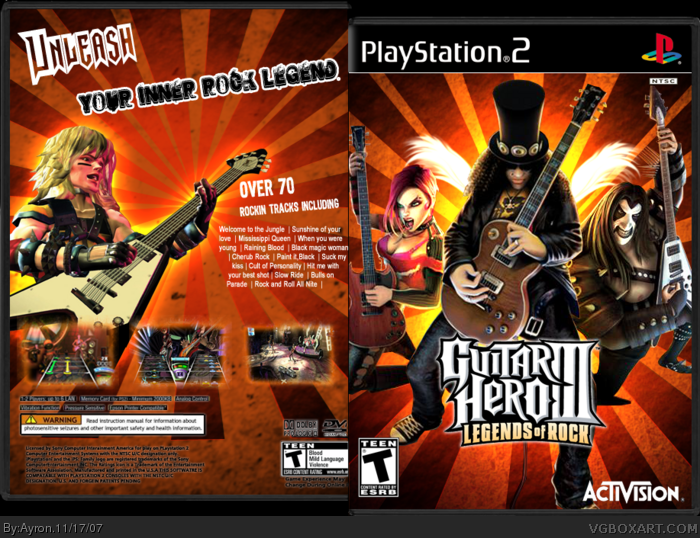 Guitar Hero Iii Playstation 2 Box Art Cover By Ayron