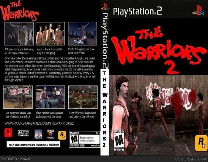 The Warriors 2 box art cover