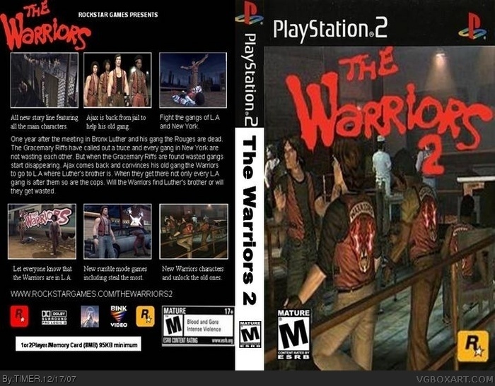 The Warriors 2 box art cover
