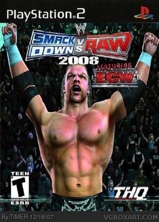 WWE SmackDown! vs. RAW 2008 box art cover