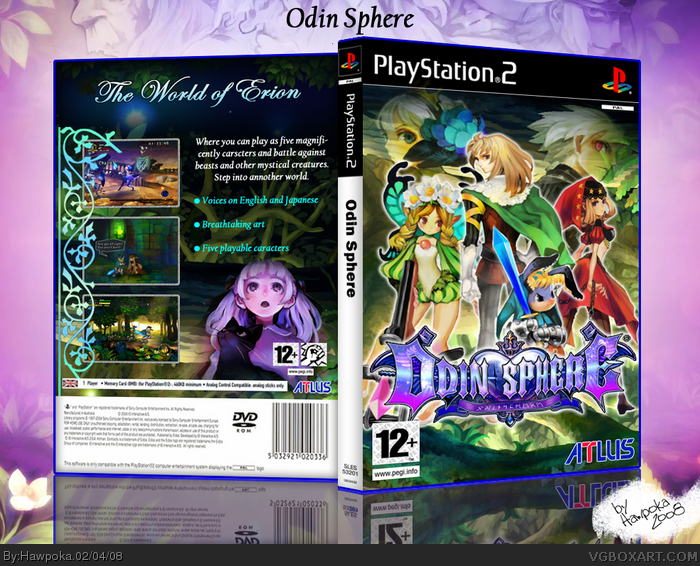Odin Sphere PlayStation 2 Box Art Cover by Hawpoka