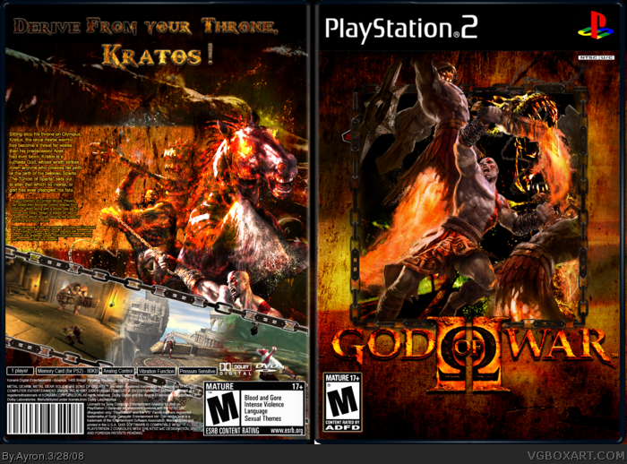God Of War Ii Playstation 2 Box Art Cover By Ayron