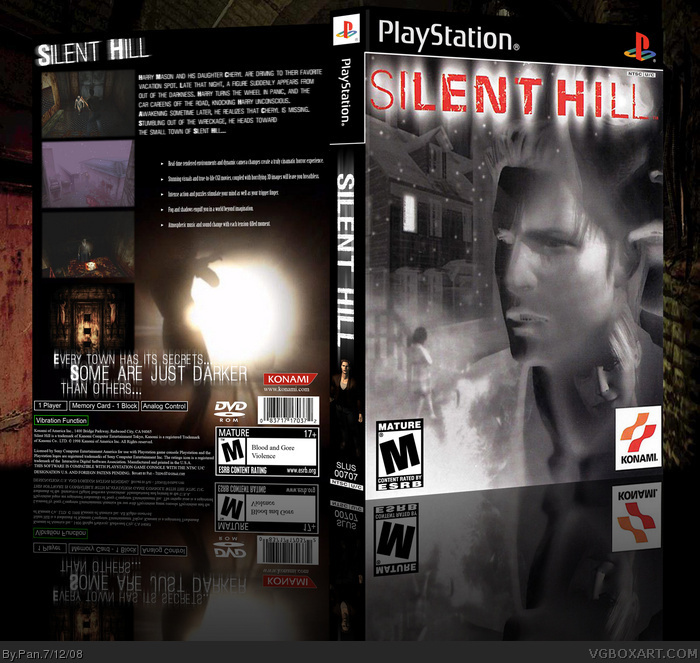 Silent Hill PlayStation 2 Box Art Cover by Pan