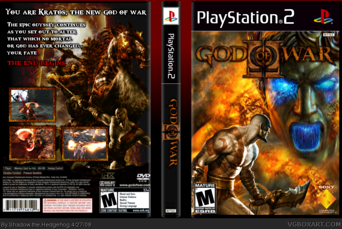 GOD OF WAR II PC Box Art Cover by razor1911.bd