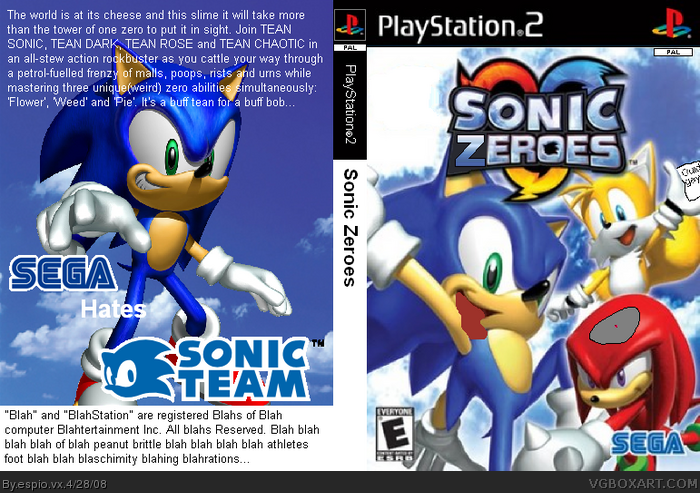 Sonic Zeroes box art cover