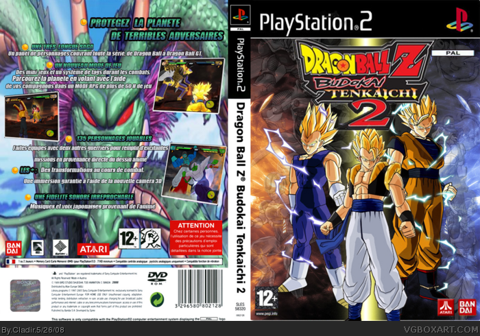 Dragon Ball Z: Budokai Tenkaichi 2 PlayStation 2 Box Art ...