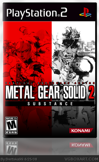 Metal Gear Solid 2: Substance PlayStation 2 Box Art Cover by Brettska99