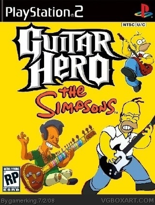 Guitar Hero: The Simpsons box cover