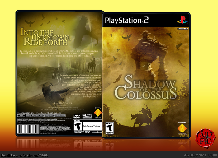 Shadow of the Colossus box art cover