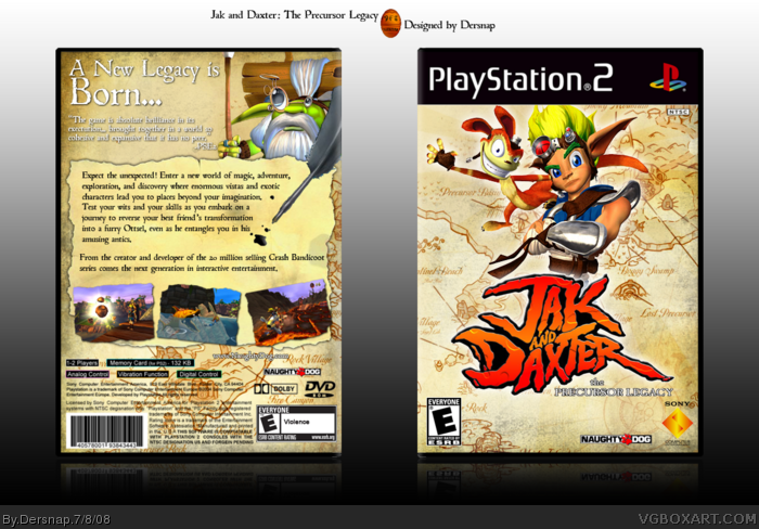 Jak and Daxter: The Precursor Legacy box art cover