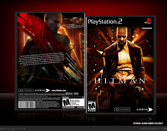 Hitman Blood Money Art Related Keywords Suggestions Hitman Blood - hitman blood money playstation 2 box art cover by elcrazy