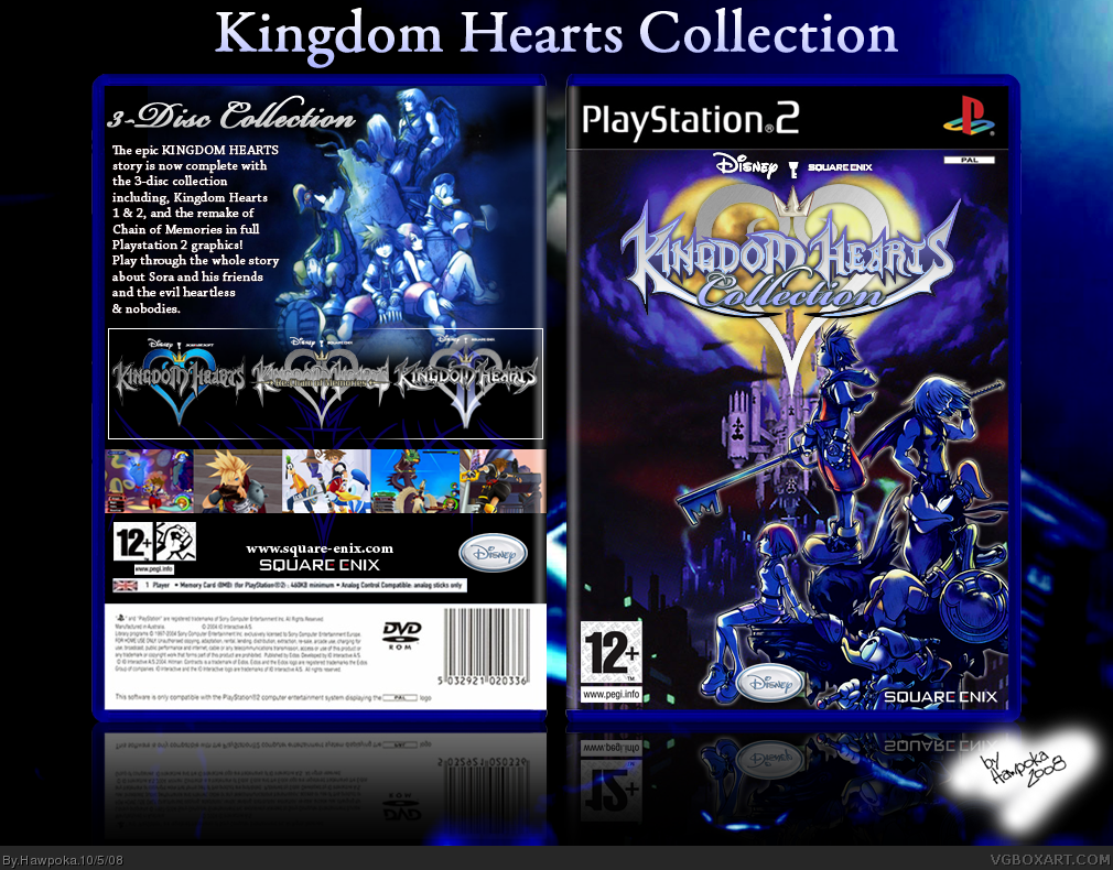 kingdom hearts 3 deluxe edition box art case