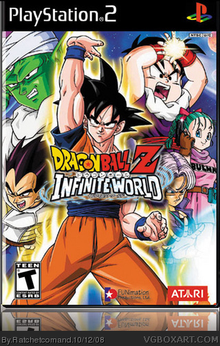 Dragon Ball Z Infinite World Playstation 2 Box Art Cover By Ratchetcomand