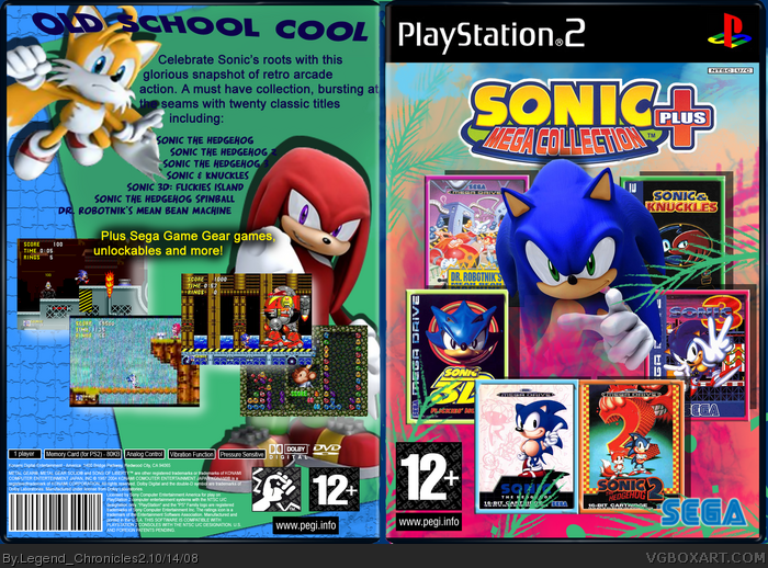 Sonic Mega Collection Plus box art cover