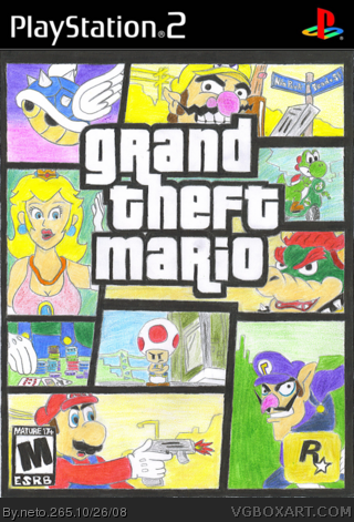 Grand Theft Mario box cover