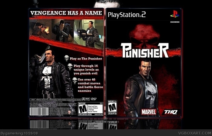 The Punisher Print Ad/Poster Art Playstation 2 PS2 XBOX PC Small Box
