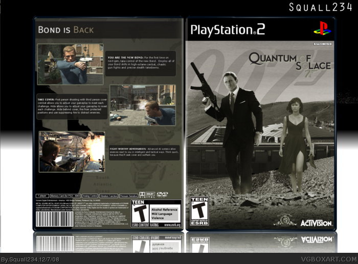 007 quantum of solace ps2 cover