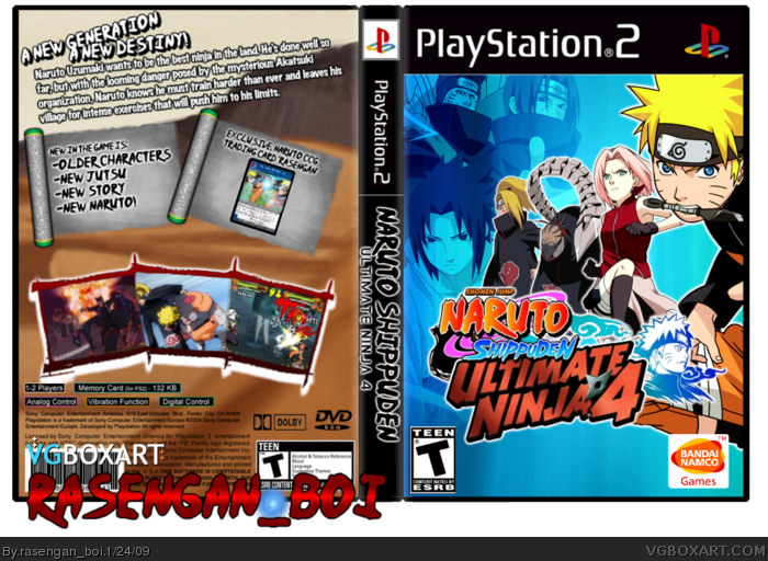 Ultimate Ninja 4: Naruto Shippuden - PlayStation 2: Playstation 2: Video  Games 