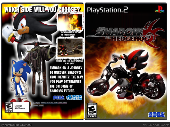 Shadow The Hedgehog: Chaos Unleashed! (PS2) Cover by Vacmaster on