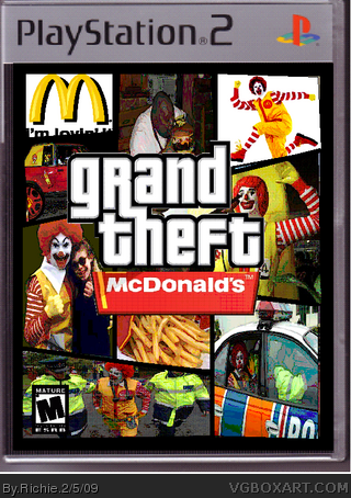 Grand Theft Mcdonalds box cover