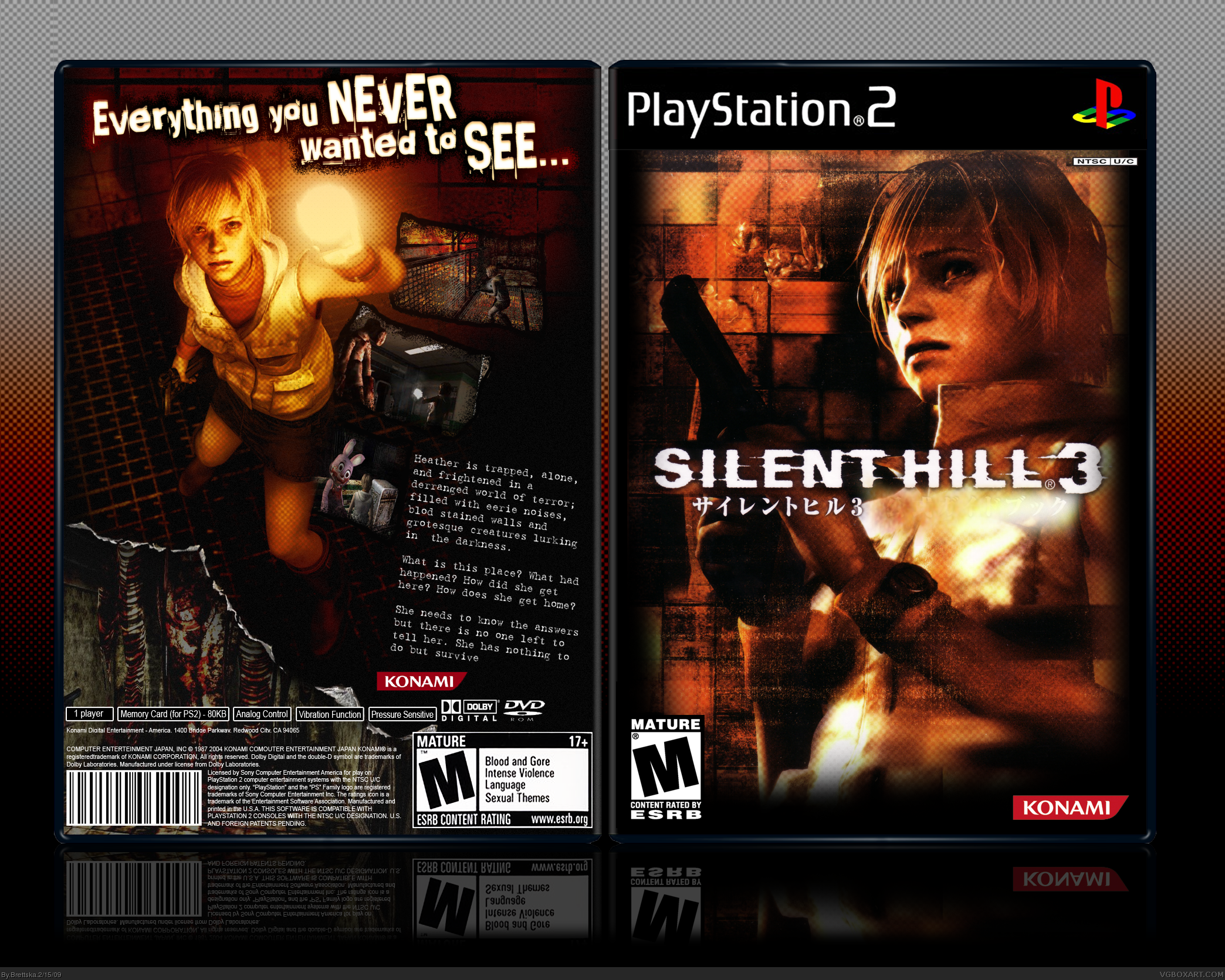 Обложка диска Silent Hill 3 ps2. Silent hill director cut