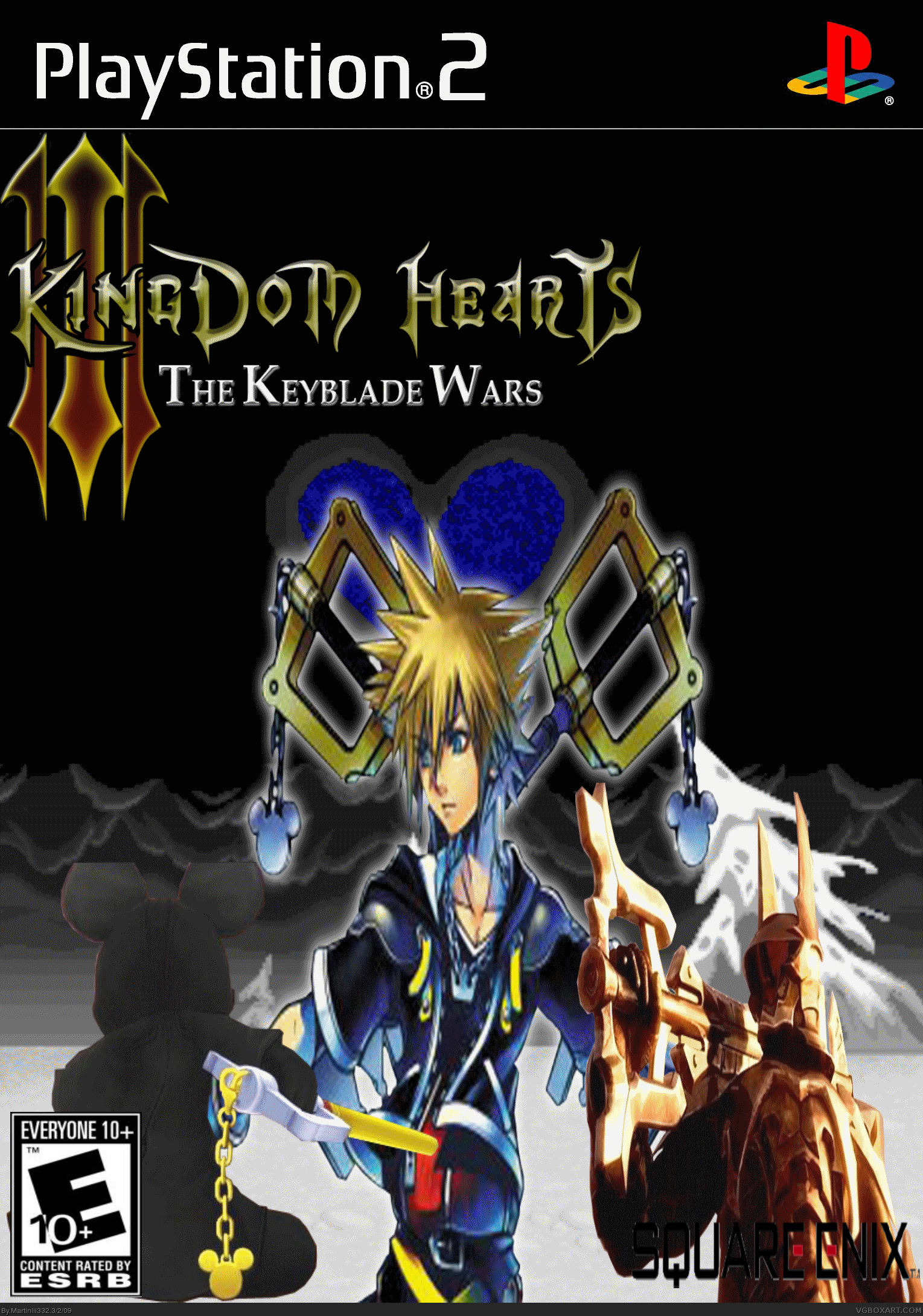kingdom hearts iii dark keyblade prop replica