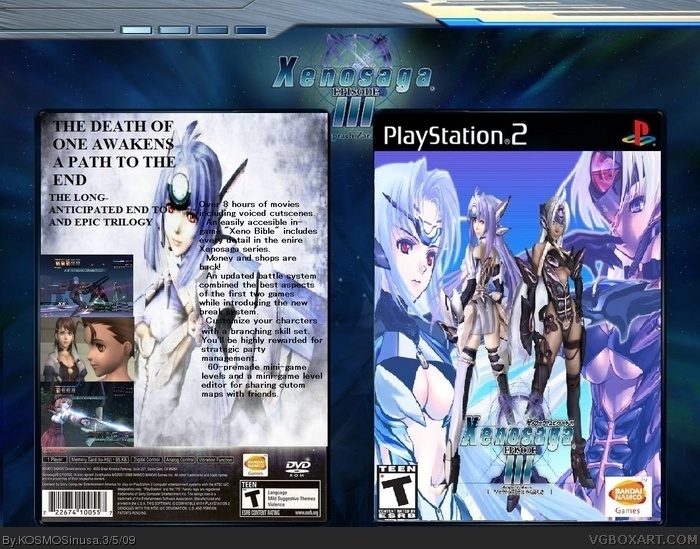 Xenosaga Episode III: Also Sprach Zarathustra PlayStation 2 Box Art