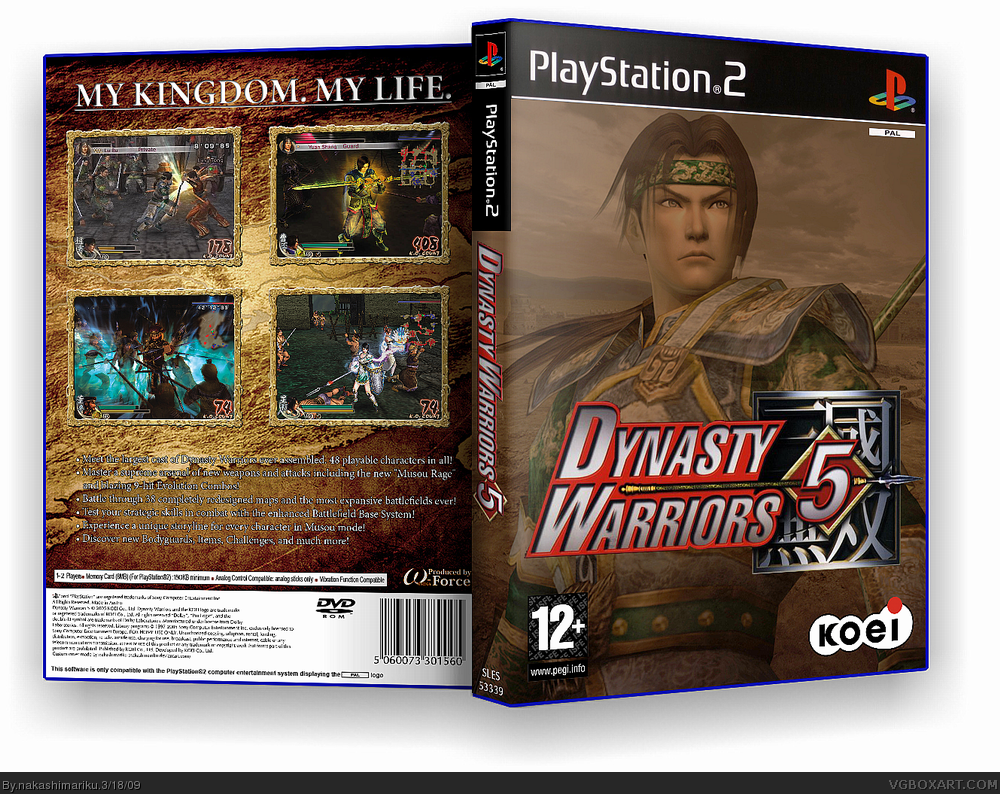 Viewing full size Dynasty Warriors 5 box cover