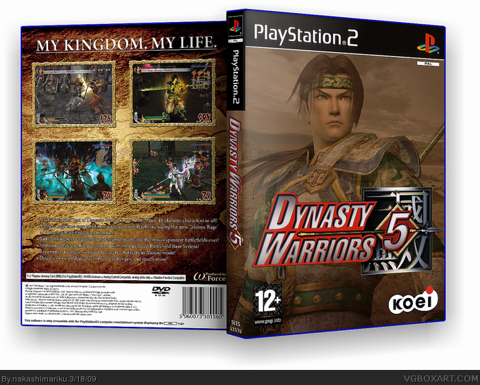 Dynasty Warriors 5 box art cover