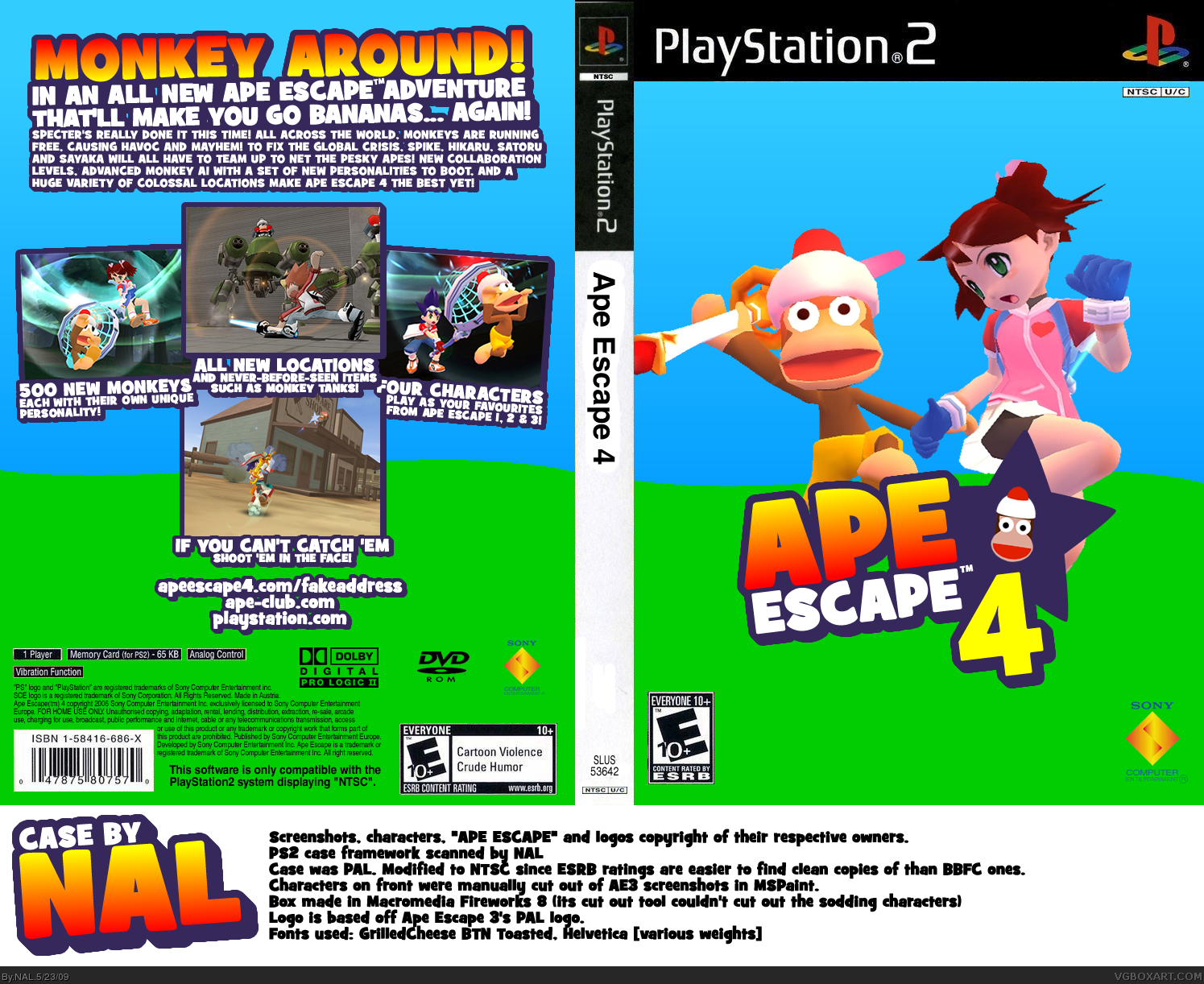 Viewing full size Ape Escape 4 box cover.