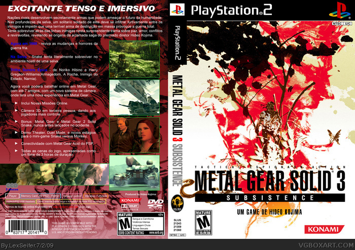 Metal Gear Solid 3: Subsistence - PlayStation 2, PlayStation 2