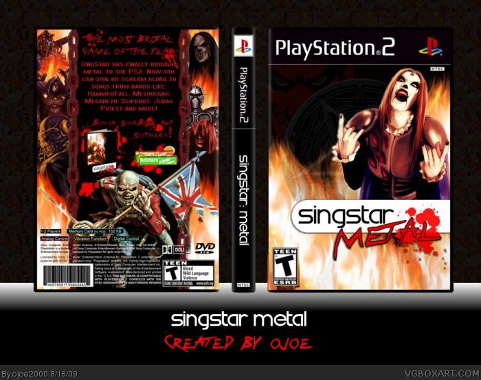 SingStar: Metal box art cover