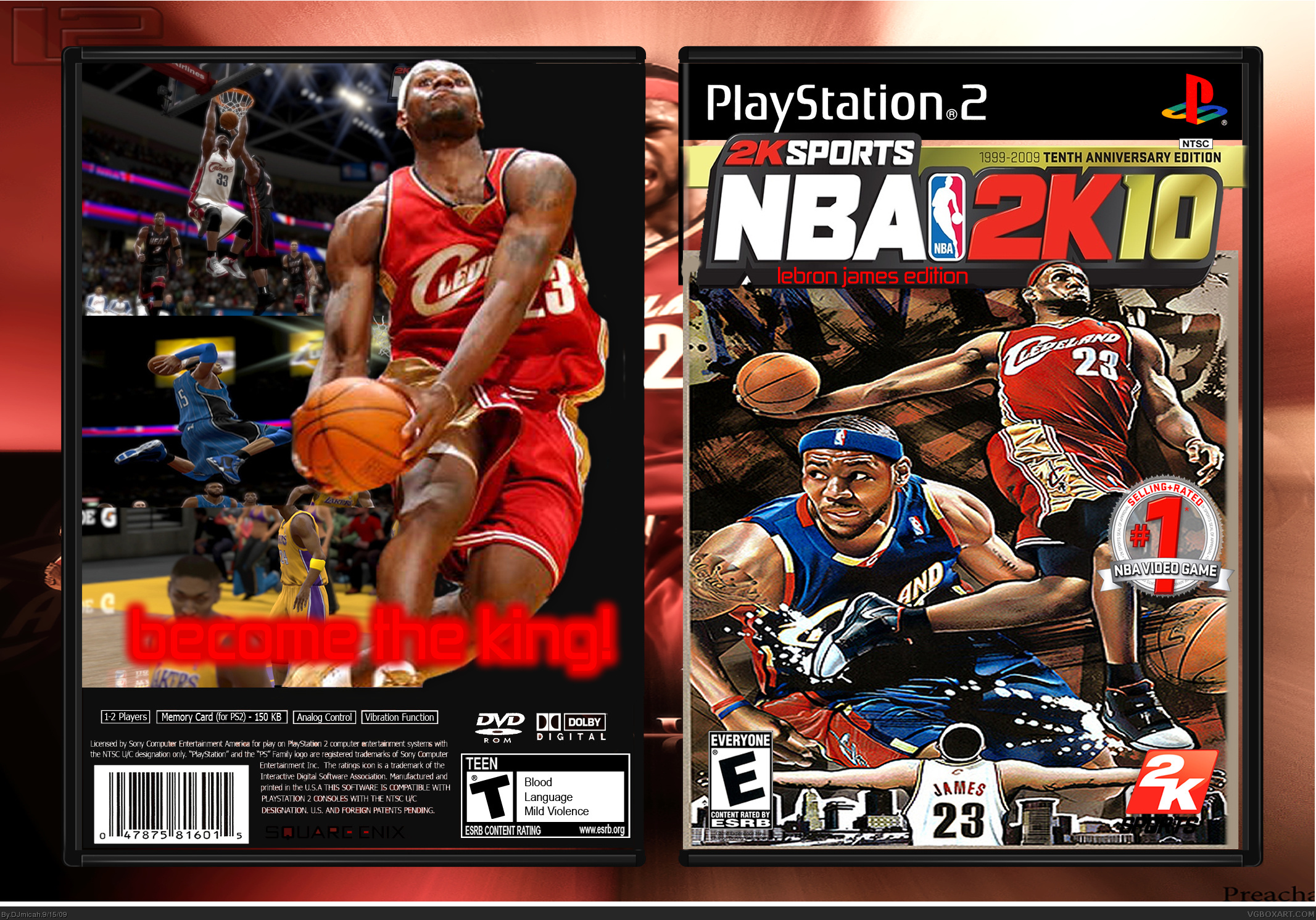 Viewing full size NBA 2k10 box cover