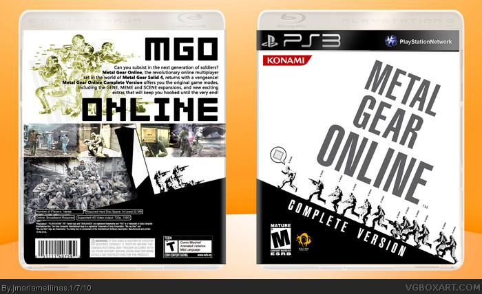 Metal Gear Online Complete Version box art cover