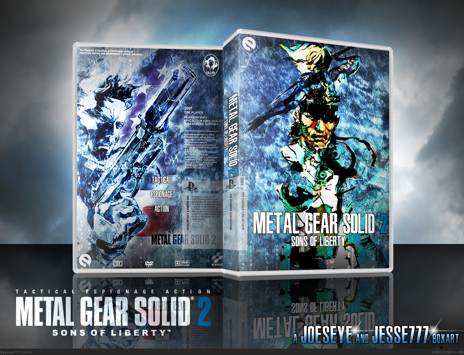 Metal Gear Solid 2: Sons of Liberty PlayStation 2 Box Art Cover by 