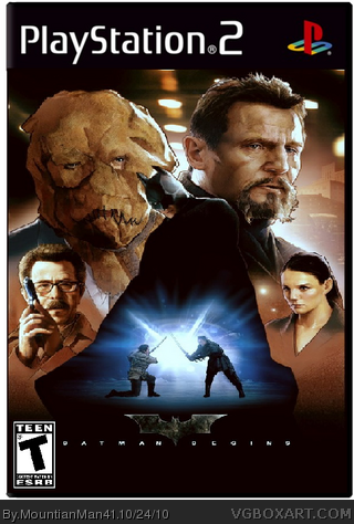 BATMAN BEGINS PlayStation 2 Box Art Cover by MountianMan41