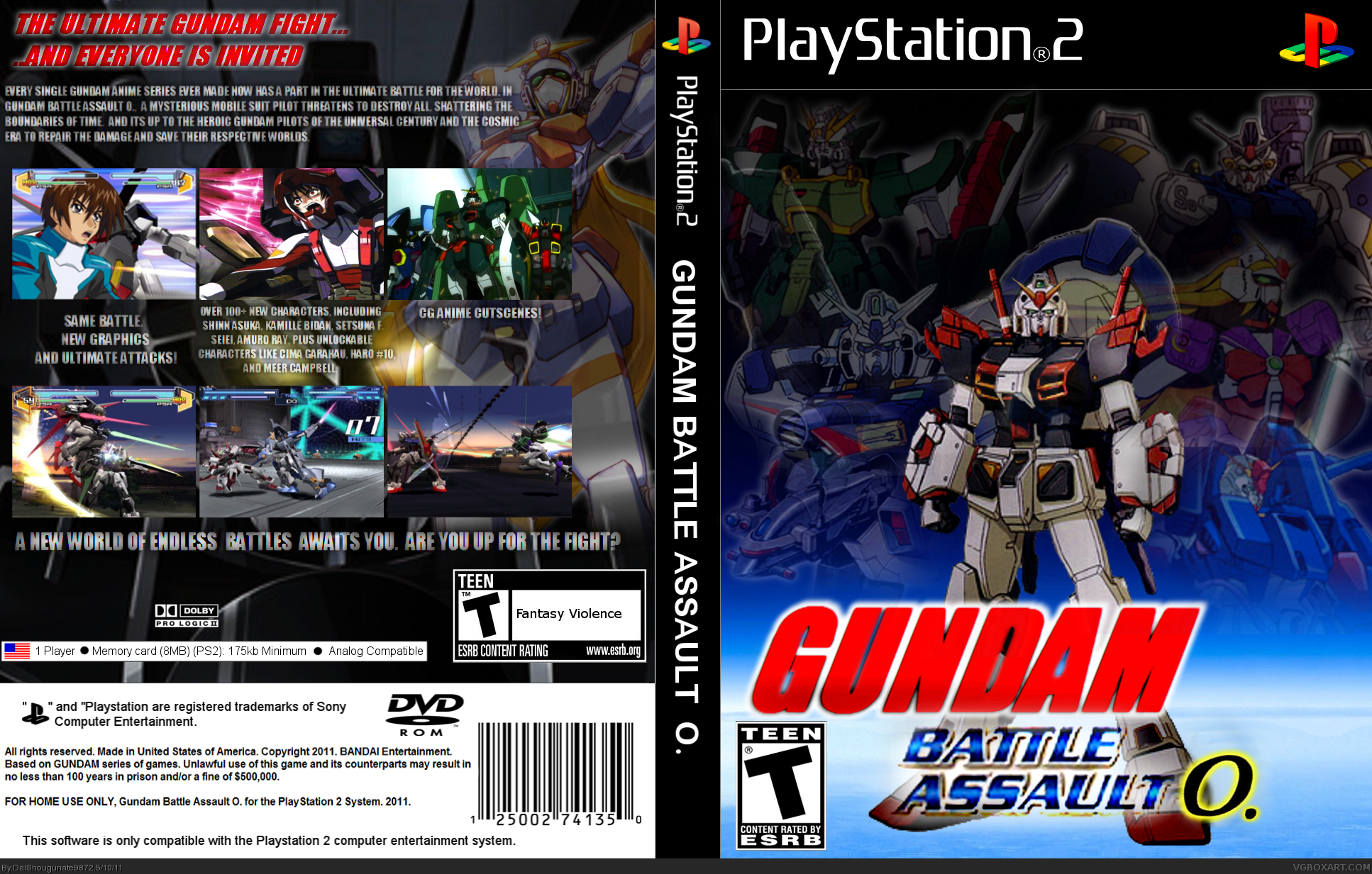 Gundam Battle Assault O. box cover
