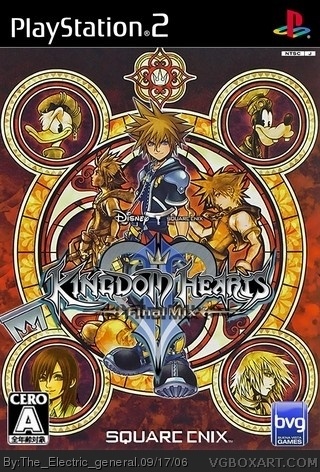Kingdom Hearts 2: Final Mix PlayStation 2 Box Art Cover by E_G