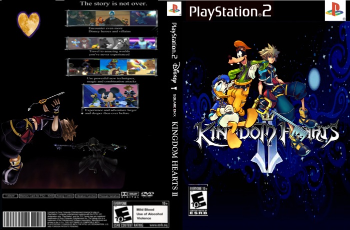Kingdom Hearts 2 PlayStation 2 Box Art Cover by nakashimariku