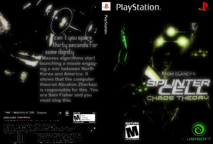 Splinter Cell Chaos Theory Playstation Ps2 [23060316]