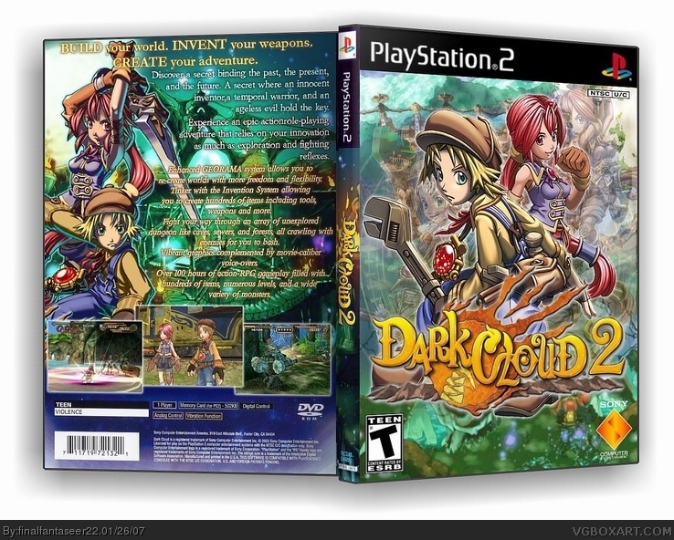 Viewing full size Dark Cloud 2 box cover